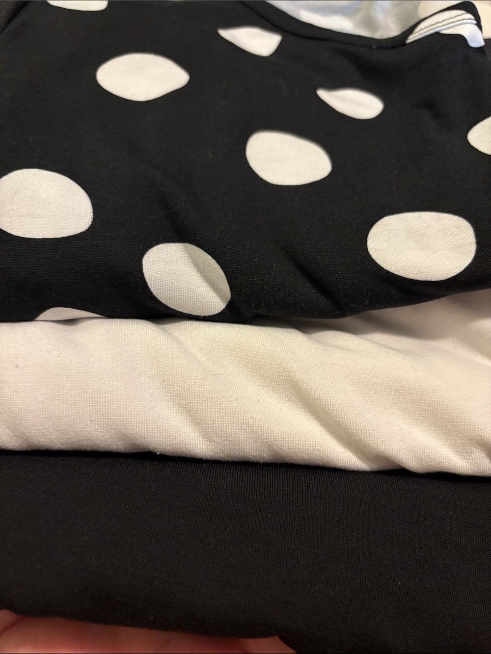 Lularoe Set of 3 2XL 3XL GIGI Tops Basic Black White Good to Like New